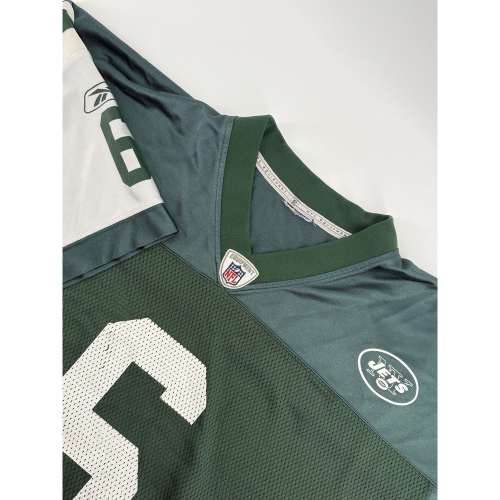 New York Jets Mark Sanchez Jersey Mens Extra Large Green NFL Football #6 Reebok